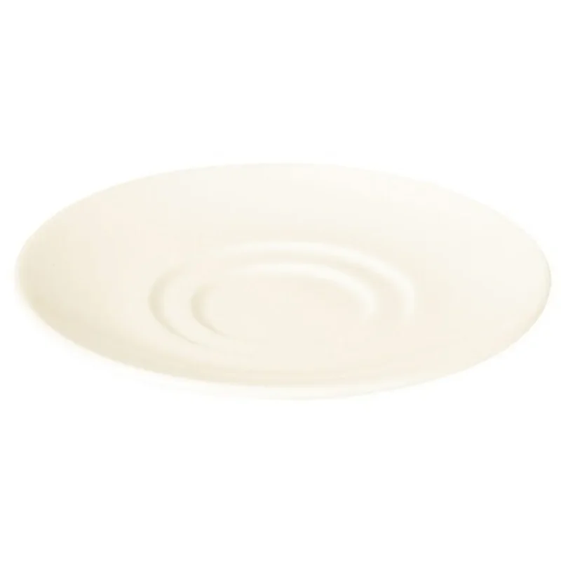 Certifié Sous-tasse mixte rond ivoire porcelaine vitrifiée Ø 15,5 cm Classic Gourmet Rak