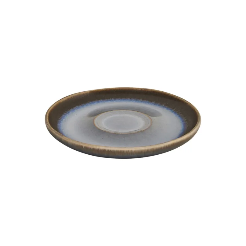 Pas Cher Sous tasse mixte rond bleu glacier grès émaillé Ø 14 cm Snow Pro.mundi