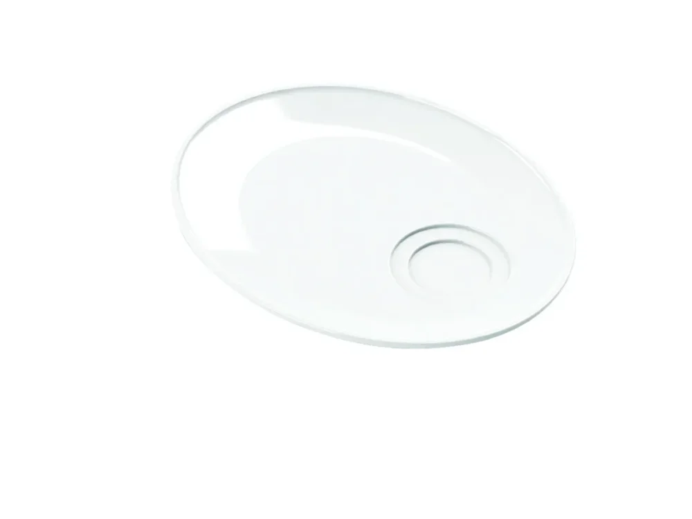 Sous tasse déjeuner gourmand ovale blanc porcelaine 21 cm Presto Accolade Populaire
