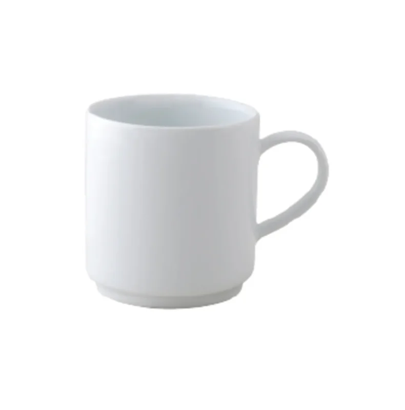 Tasse thé empilable rond blanc porcelaine 18 cl Ø 8 cm Presto Accolade Bon Plan