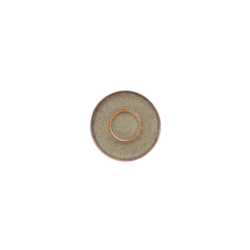Expédié Aujourd’hui Sous tasse à thé rond Marron Bleu grès émaillé Ø 14 cm Amber Accolade