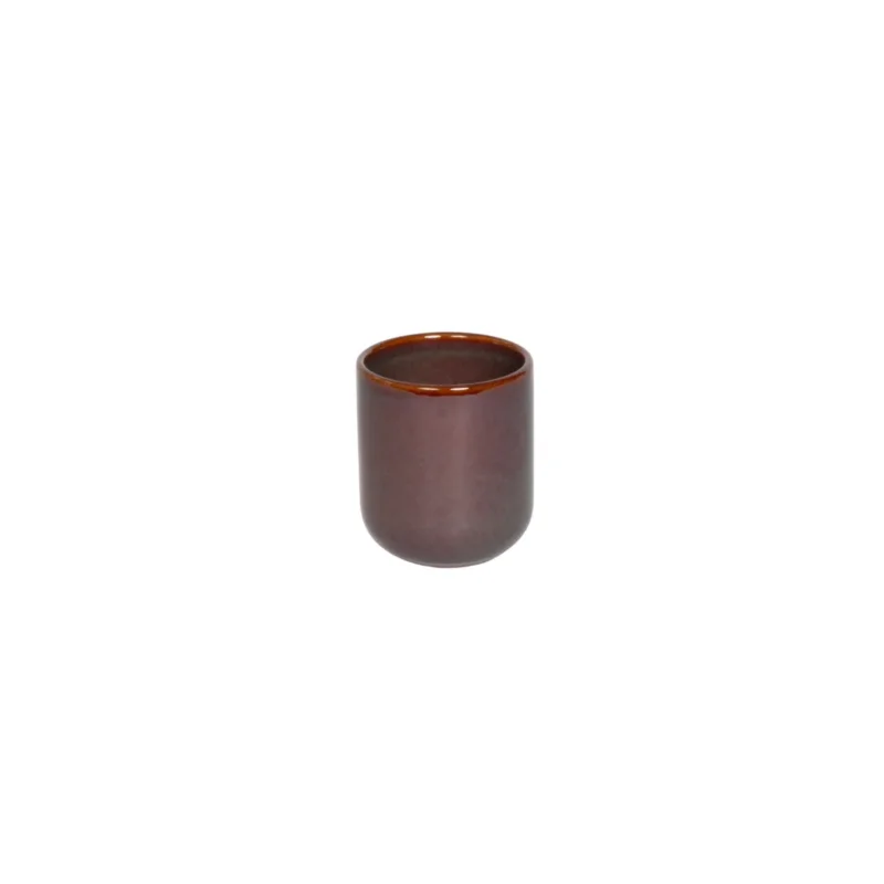 Gobelet rond Marron Bleu grès émaillé 9 cl Ø 5,5 cm Amber Accolade Produit De Marque