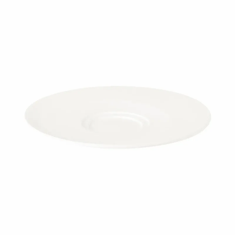 Meilleur Prix Sous-tasse à expresso rond ivoire porcelaine vitrifiée Ø 14,5 cm Giro Rak