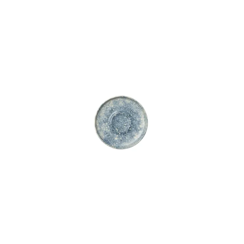 Dernière Chance Sous tasse expresso rond bleu grès émaillé Ø 12 cm Ice Accolade