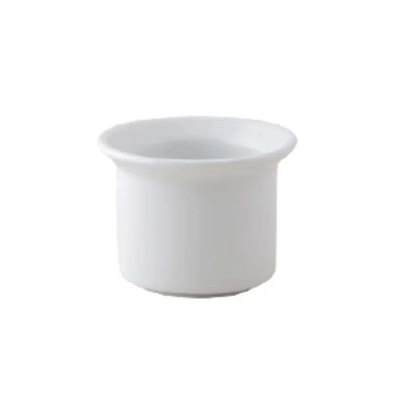 Solde Coquetier rond blanc porcelaine Ø 6,4 cm Presto Accolade