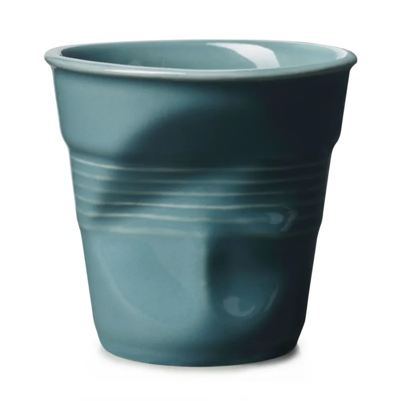 Prix Cassé Gobelet cappuccino conique abysse porcelaine 18 cl Ø 8,5 cm Froisse Revol