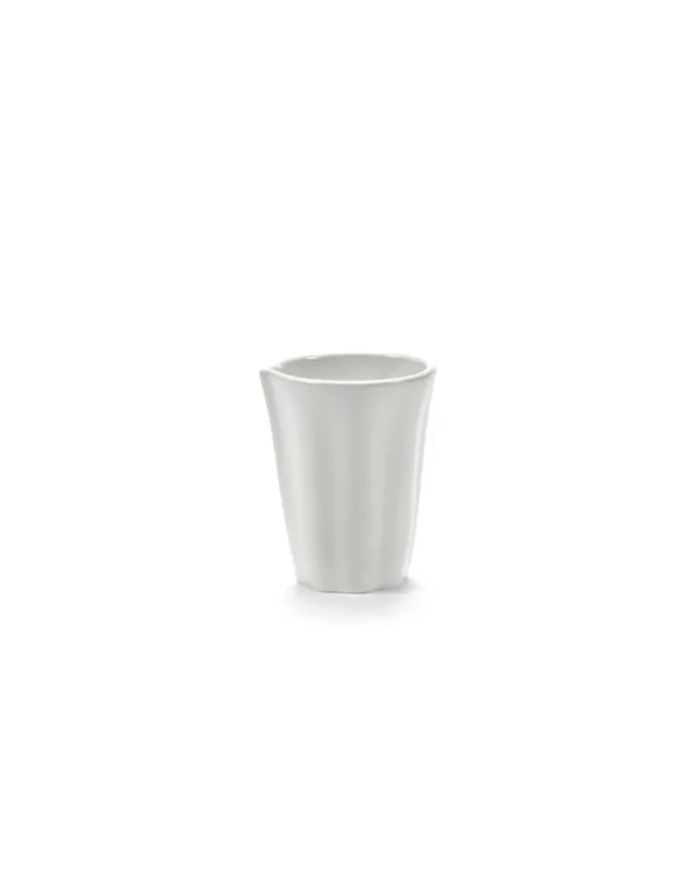 Pot à lait rond blanc porcelaine 7 cl Ø 5,53 cm Silhouette Serax Vente Flash