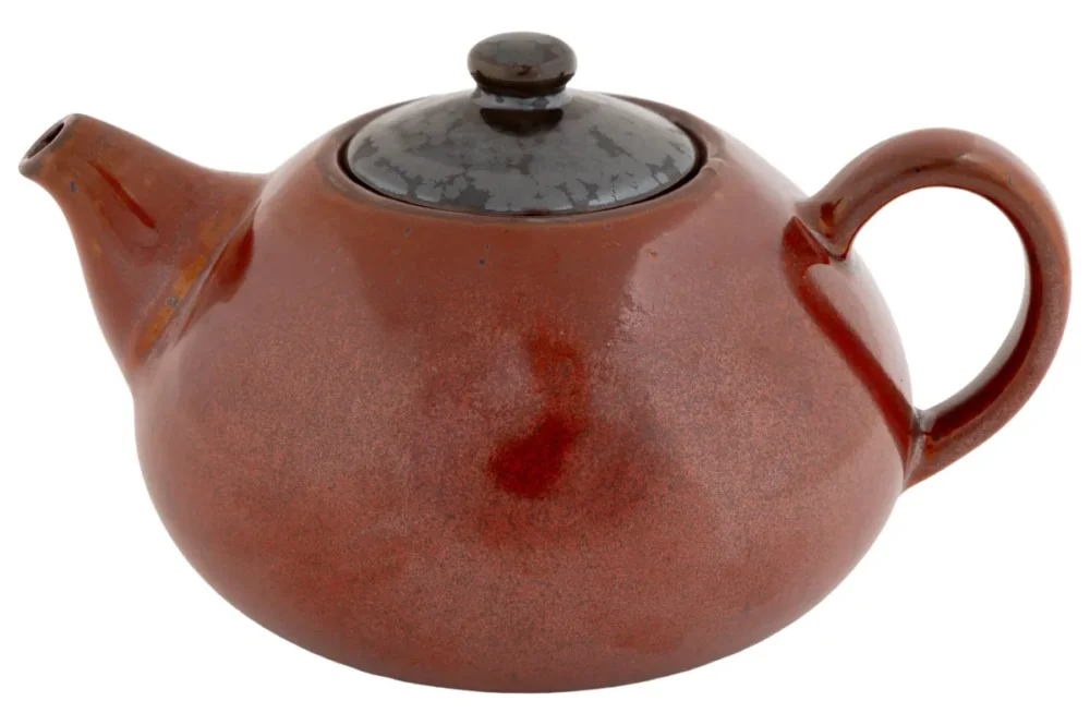 Théière brun porcelaine 33 cl Ø 11 cm Elements Maroon Proof Vente Directe
