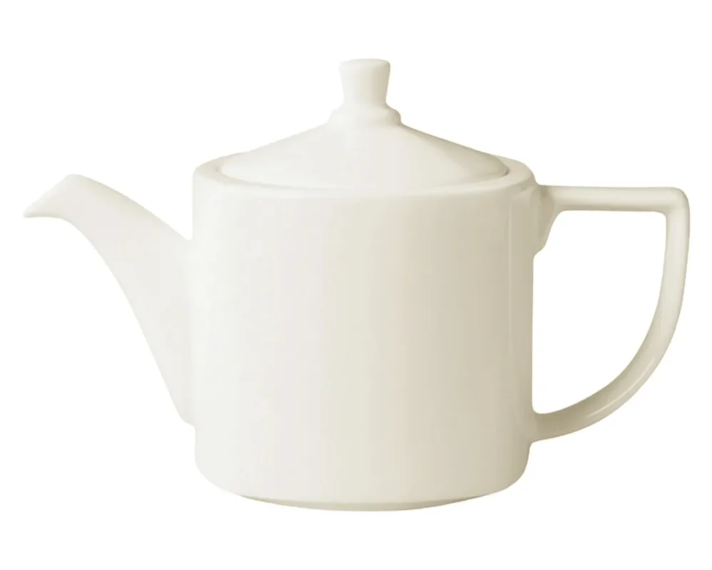 Théière carré ivoire porcelaine vitrifiée Ska Rak Livraison Express