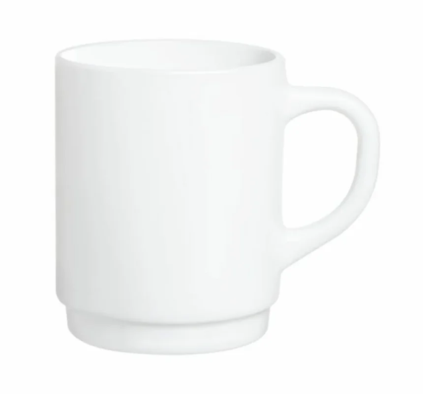 Produit De Marque Mug rond blanc verre opal 29 cl Ø 7,9 cm Restaurant Arcoroc