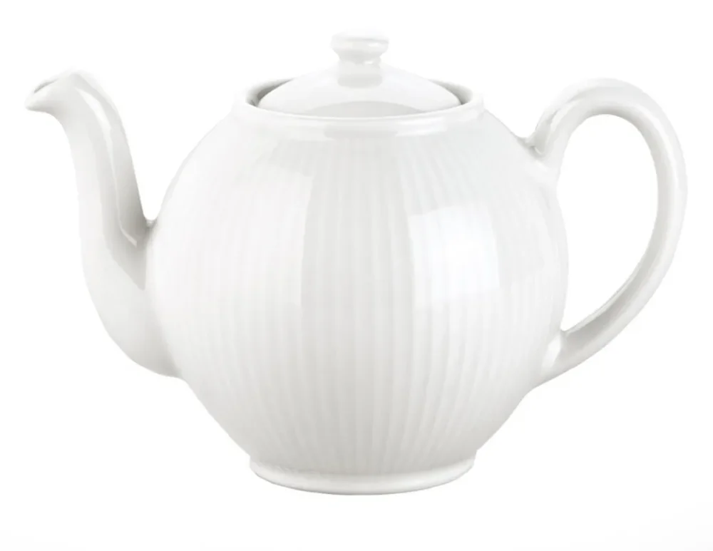 Certifié Théière blanc porcelaine culinaire 50 cl Plisse Pillivuyt