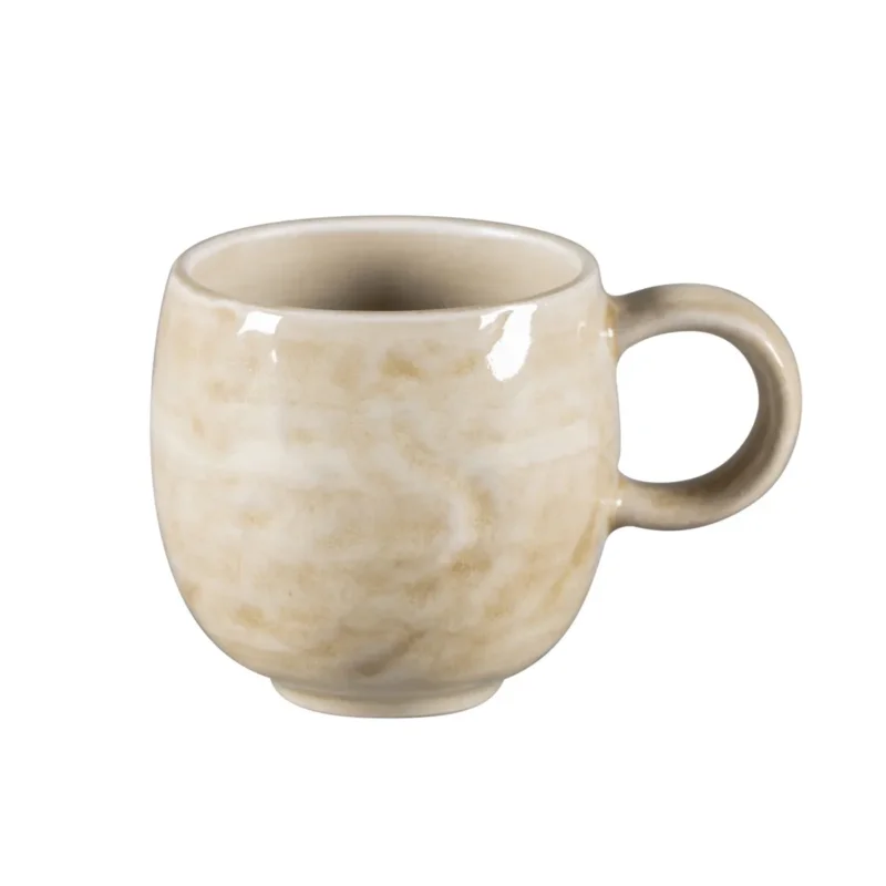 Quantité Limitée Tasse à espresso vanilla porcelaine vitrifiée 10 cl Ø 6 cm Krush Rak