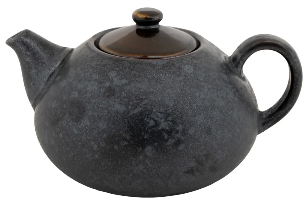 Théière argent porcelaine 33 cl Ø 11 cm Elements Mineral Proof Haute Qualité