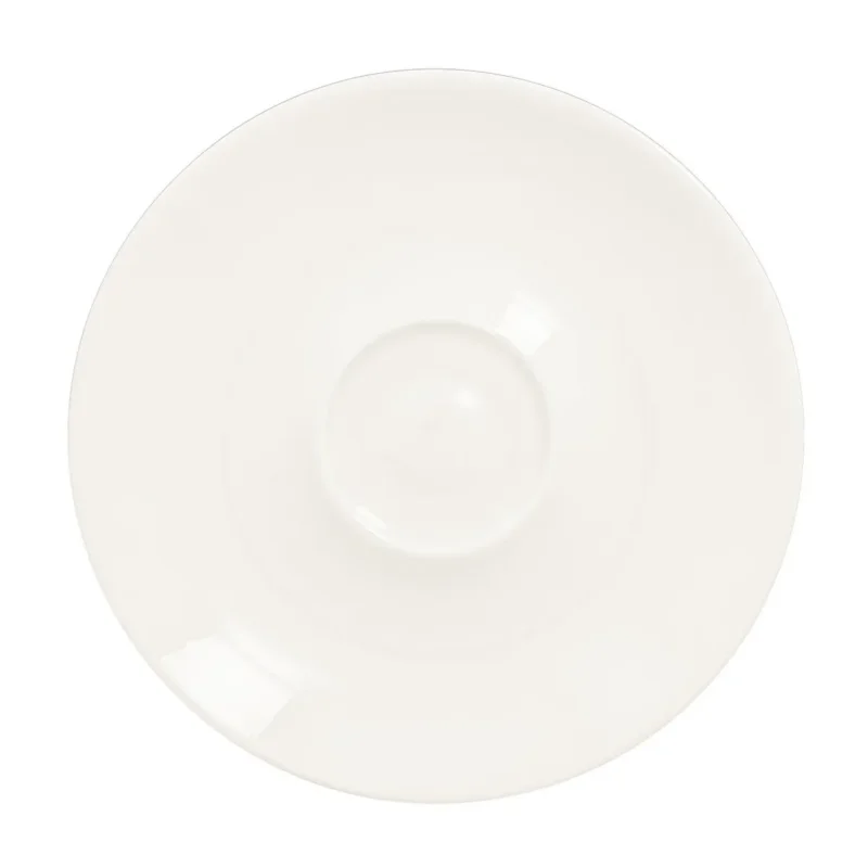 Sous tasse à thé ivoire porcelaine vitrifiée Ø 15 cm Swirls Rak Achat Immédiat