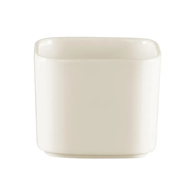Expédition Rapide Sucrier carré blanc porcelaine 23 cl 8 cm Fractal Rak