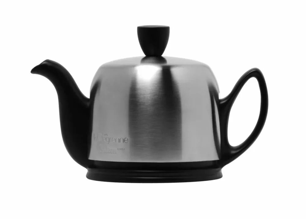 Paiement Sécurisé Théière avec couvercle noir porcelaine 35 cl Salam Degrenne
