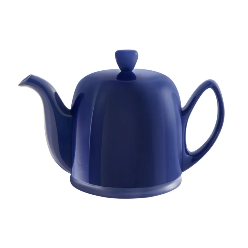 Théière avec couvercle bleu porcelaine 70 cl Salam Degrenne Certifié