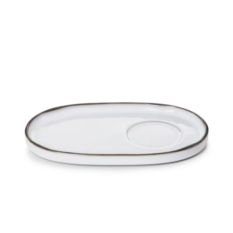 Populaire Sous tasse à thé ovale blanc porcelaine culinaire 18 cmCaractère Revol
