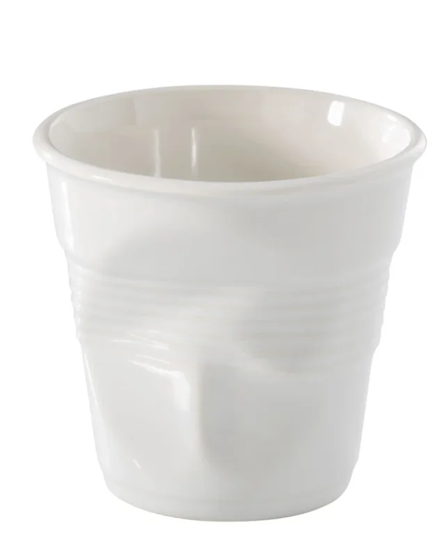 Gobelet rond blanc porcelaine culinaire 8 cl Ø 6,5 cm Froisse Revol Promotion Saisonnière