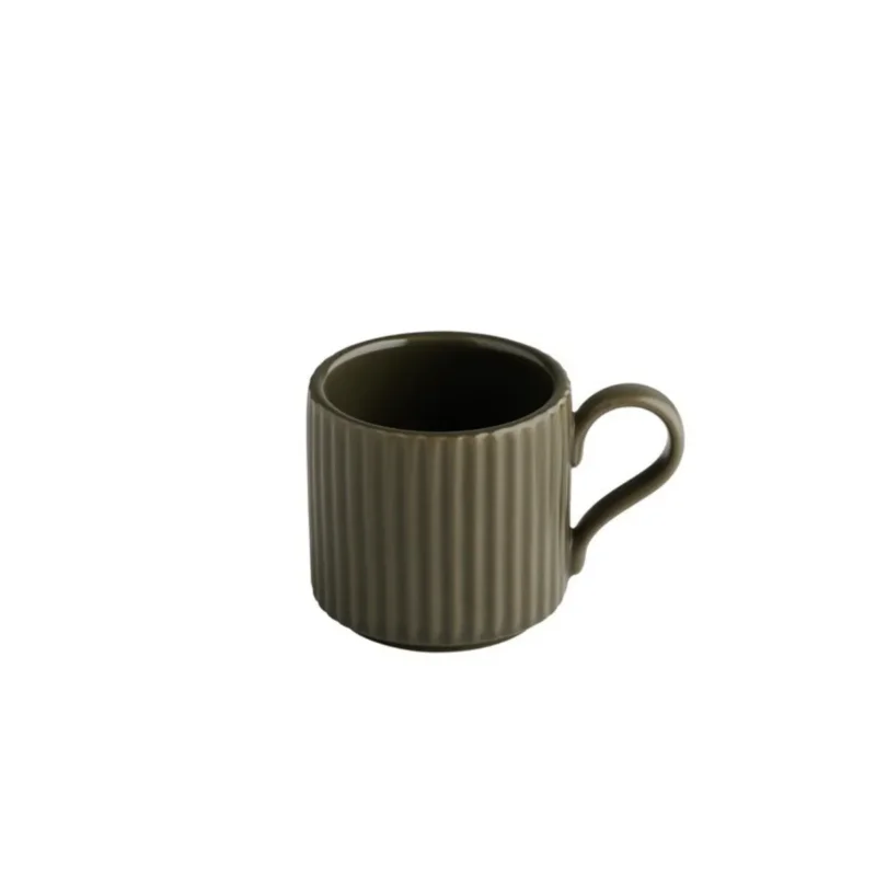 Livraison Gratuite Tasse à expresso empilable rond marron porcelaine 8 cl Ø 6 cm The Grid Aps