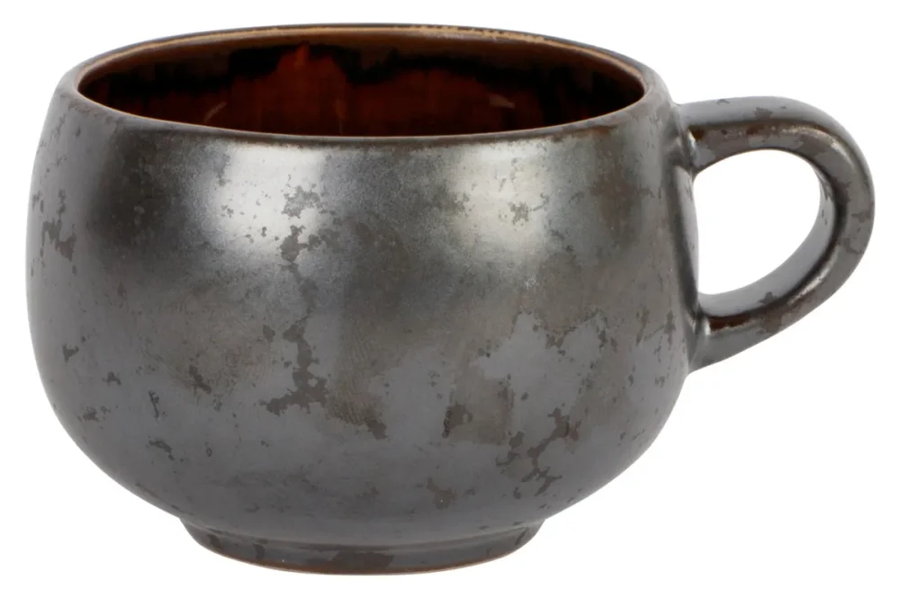 Tasse à espresso argent porcelaine 10 cl Ø 6 cm Elements Mineral Proof Certifié