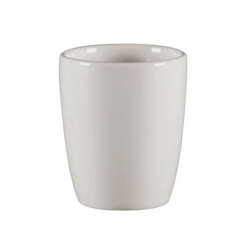 Nouveauté Gobelet expresso blanc porcelaine vitrifiée 9 cl Ø 5,8 cm Rakstone Ease Rak