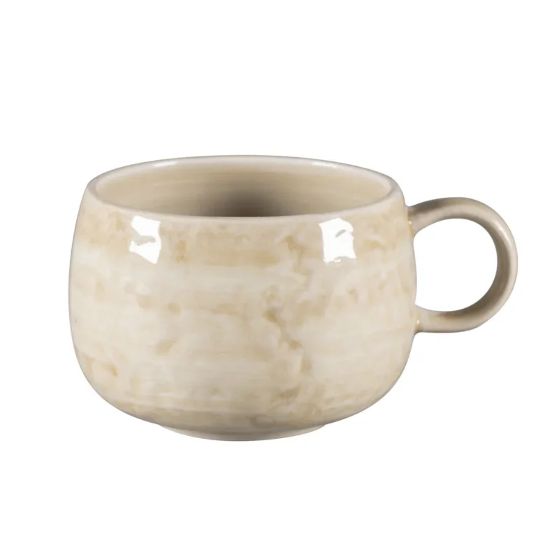 Top Vente Tasse à café rond vanilla porcelaine vitrifiée 30 cl Ø 9 cm Krush Rak