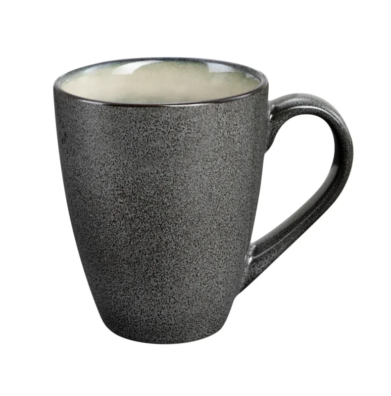 Mug rond blanc grès émaillé 30 cl Ø 9 cm Shadow Medard De Noblat Prix Choc