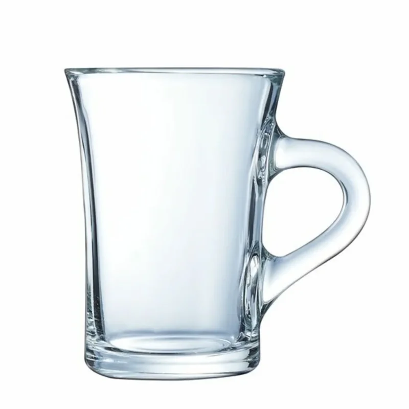 Mug rond transparent verre trempé 23 cl Ø 7,5 cm Arcoroc Populaire