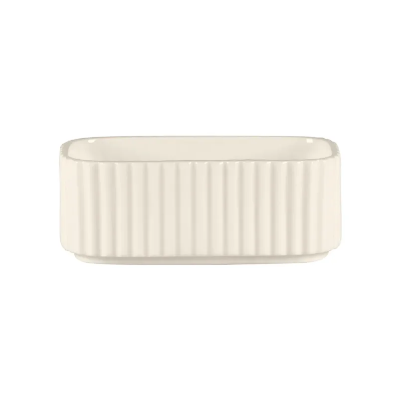 Sucrier pour sachets rectangulaire blanc porcelaine bone china 21 cl 11 cm Spectra Rak Vente Directe