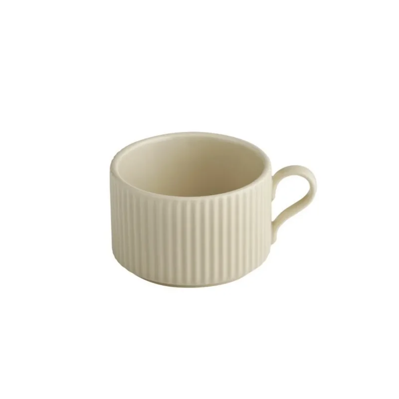 Tasse à thé empilable rond beige porcelaine 20 cl Ø 9 cm The Grid Aps Acheter Direct