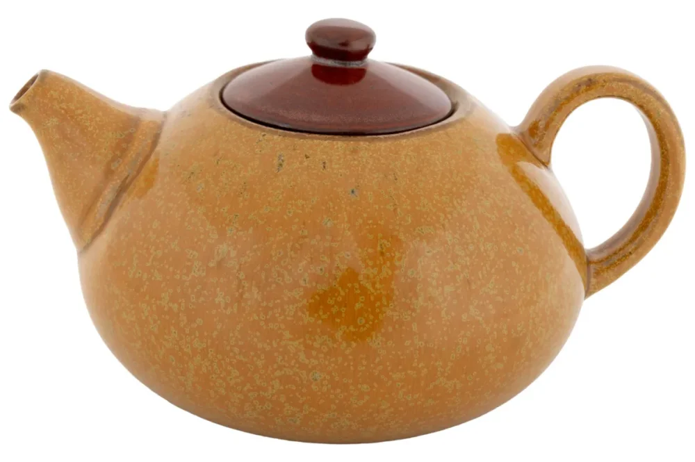 Théière jaune porcelaine 33 cl Ø 11 cm Elements Mustard Proof Nouveauté