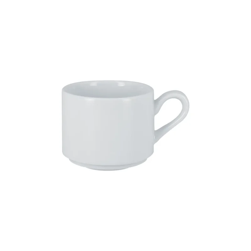 Tasse à thé empilable blanc porcelaine vitrifiée 20 cl Ø 8 cm Access Rak Affaire À Saisir