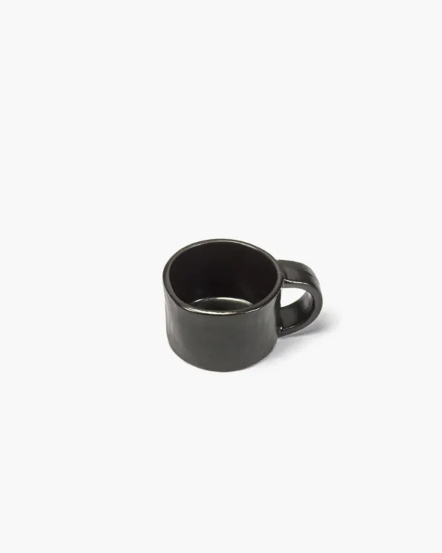 Expédié Aujourd’hui Tasse à ristretto rond ébène grès émaillé 6 cl 7,5 cm La Mère Serax