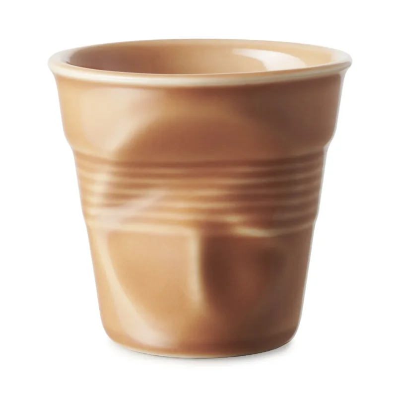 Meilleur Prix Gobelet expresso terre de sienne porcelaine culinaire 8 cl Ø 6,5 cm Froisse Revol