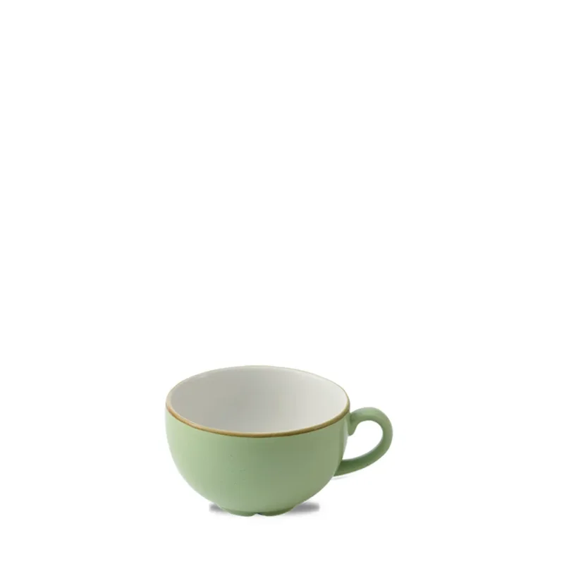 Tasse à cappuccino / thé Sage Green porcelaine vitrifiée 22 cl Ø 9,5 cm Stonecast Sage Churchill Authentique