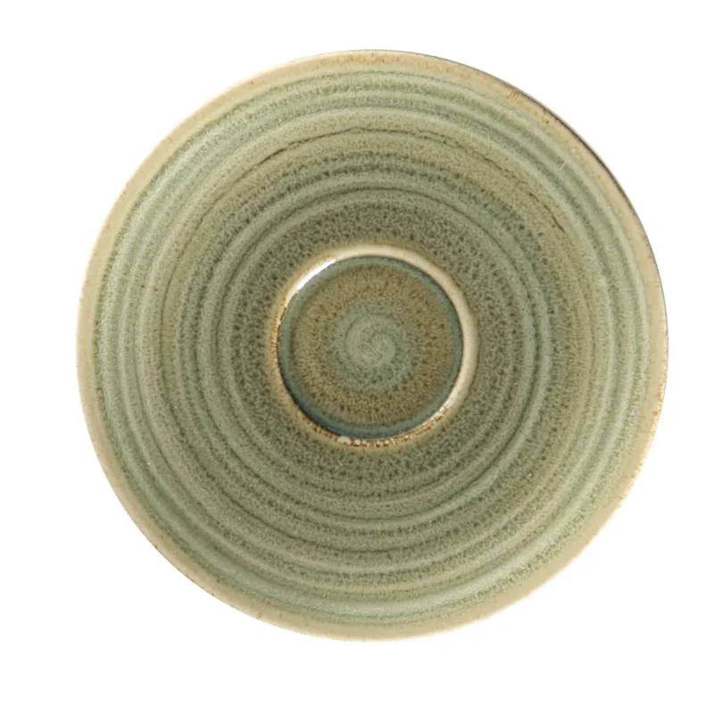 Réduction Sous tasse à espresso rond Emerald porcelaine vitrifiée Ø 12,5 cm Rakstone Spot Rak