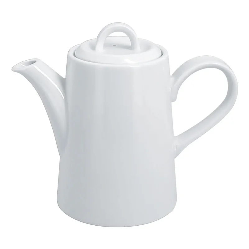 Cafetière avec couvercle blanc porcelaine vitrifiée 37 cl Ø 8,8 cm Access Rak Livraison Gratuite
