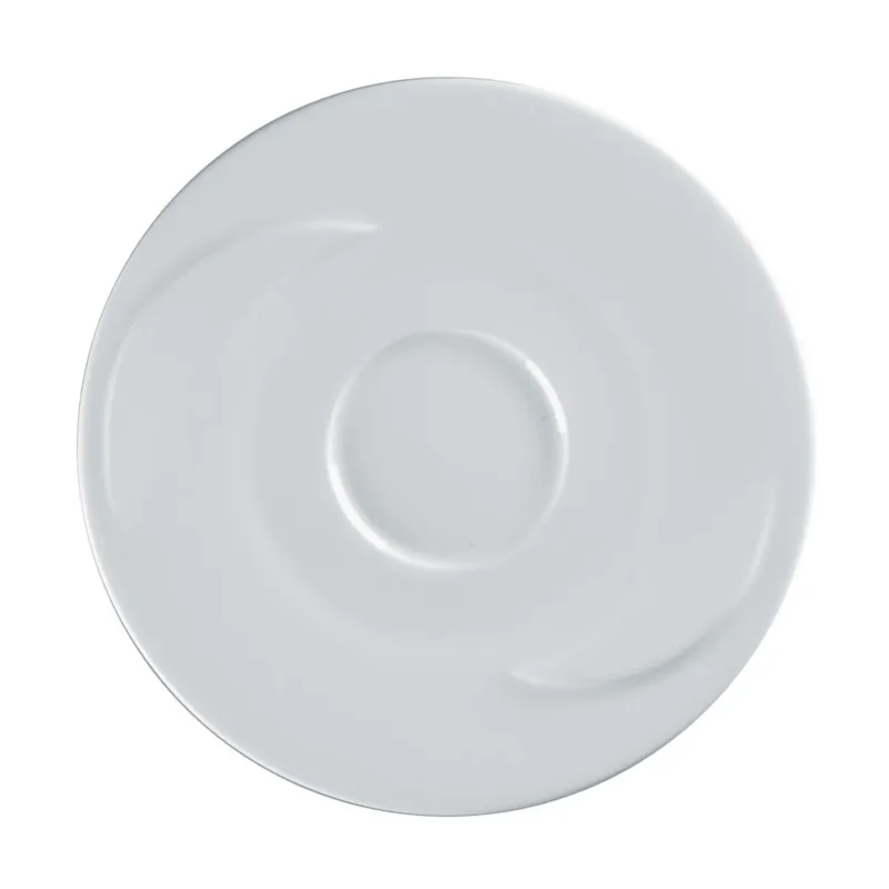 Sous-tasse à expresso rond blanc porcelaine vitrifiée Ø 13 cm Delissea Rak Offre Spéciale