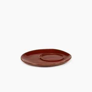 Nouvel Arrivage Sous tasse à café rond Venetian red grès émaillé Ø 14,5 cm La Mère Serax