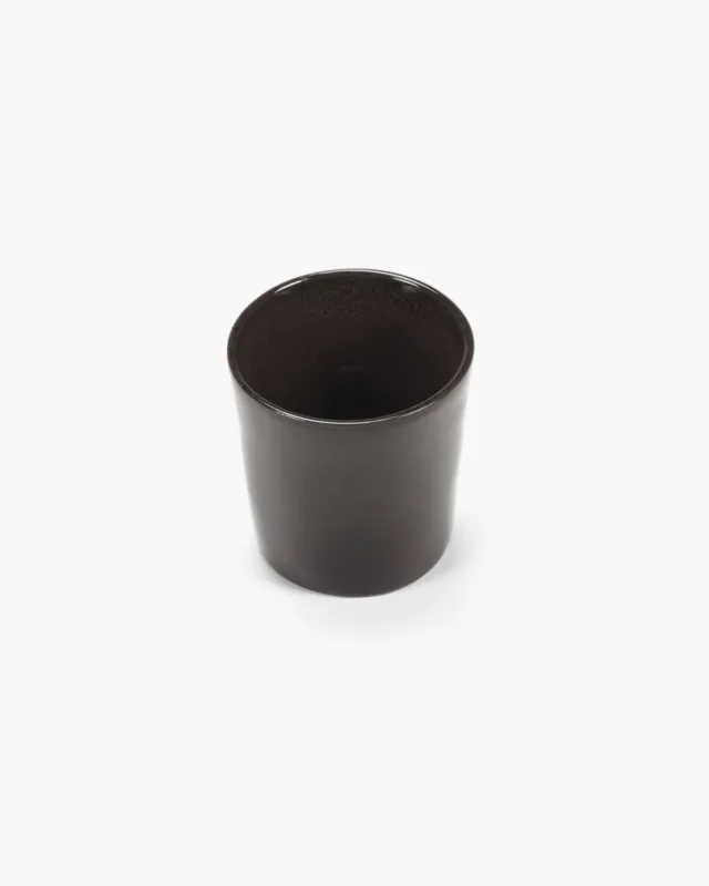 Jusqu’à Épuisement Des Stocks Tasse à café sans anse rond ébène grès émaillé 13 cl Ø 7 cm La Mère Serax