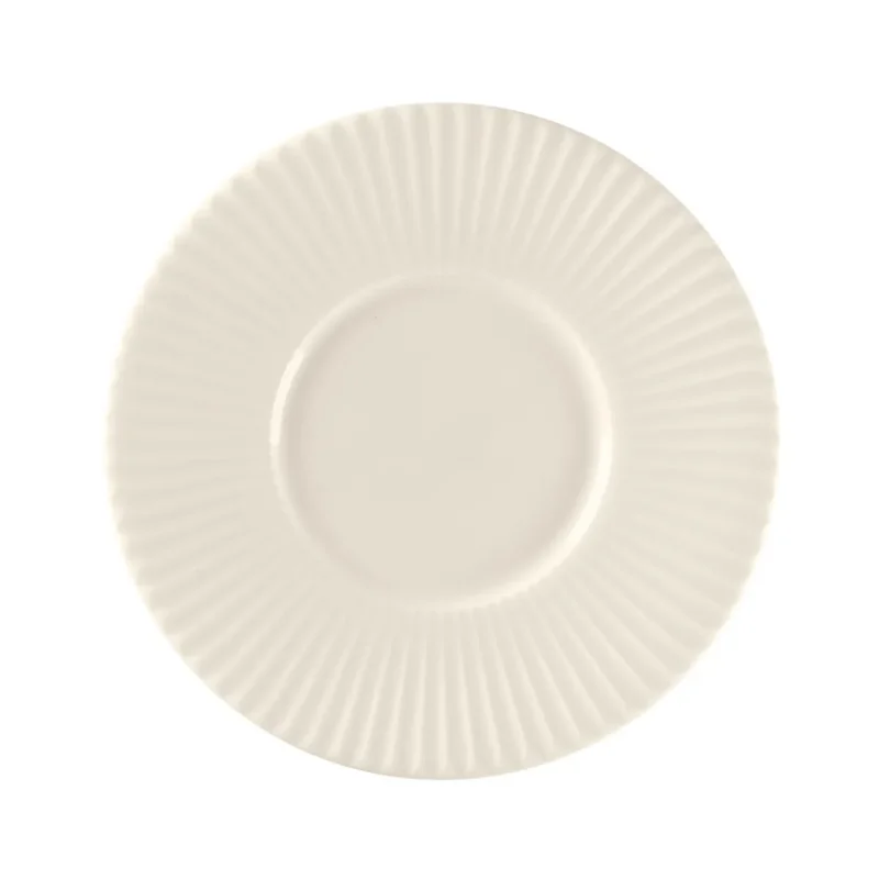 Sous tasse à café / thé rond blanc porcelaine bone china Ø 14,9 cm Spectra Rak Prix Cassé