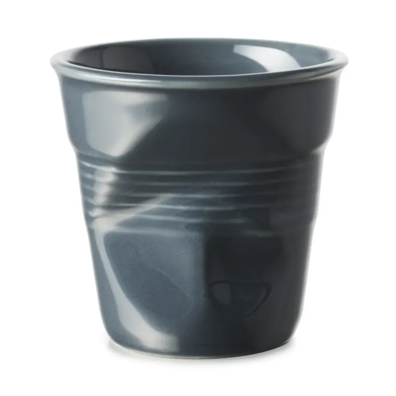 Seulement Aujourd’hui Gobelet expresso Graphite porcelaine culinaire 8 cl Ø 6,5 cm Froisse Revol