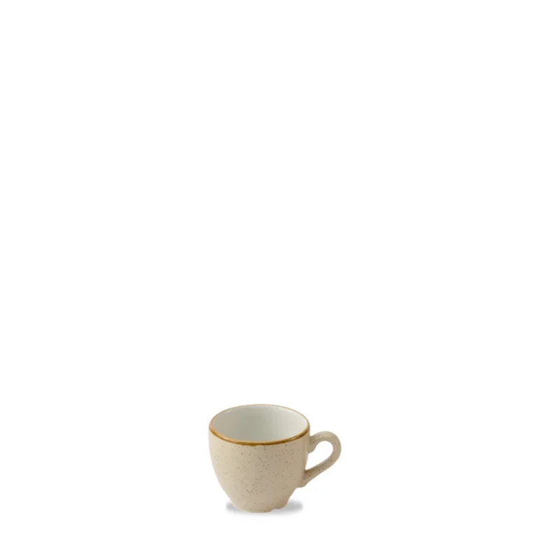 Tasse à expresso Nutmeg Cream porcelaine vitrifiée 10 cl Ø 6,5 cm Stonecast Nutmeg Churchill Satisfait Ou Remboursé