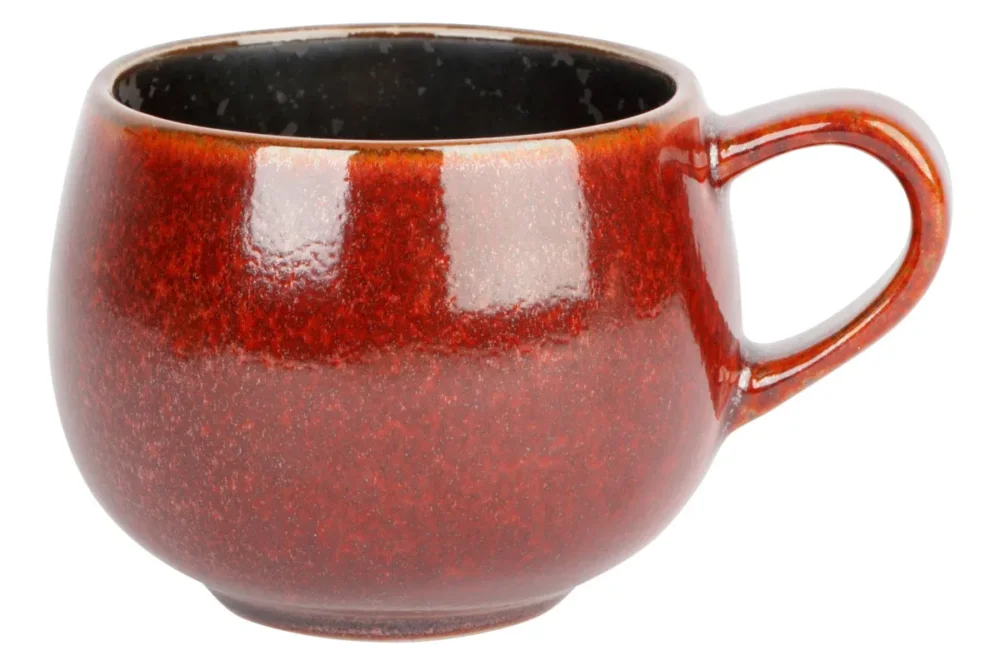 Commande En Gros Tasse à café brun porcelaine 19 cl Ø 7 cm Elements Maroon Proof