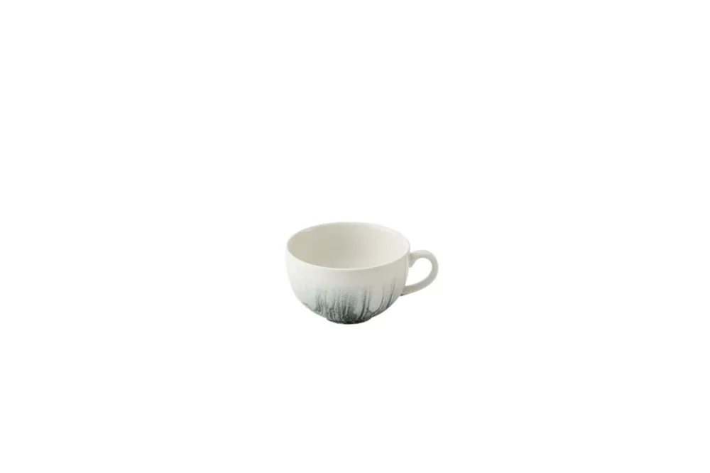 Quantité Limitée Tasse à cappuccino / thé rond Black porcelaine vitrifiée 34 cl Ø 11 cm Tide Churchill