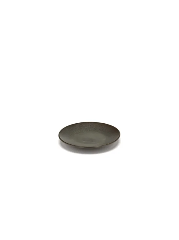 Sous tasse à espresso rond vert grès émaillé Ø 12 cm Inku Serax Paiement Sécurisé