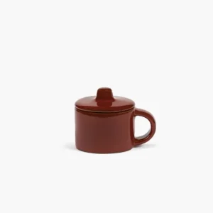Haute Qualité Tasse à espresso rond Venetian red grès émaillé 11 cl 8 cm La Mère Serax