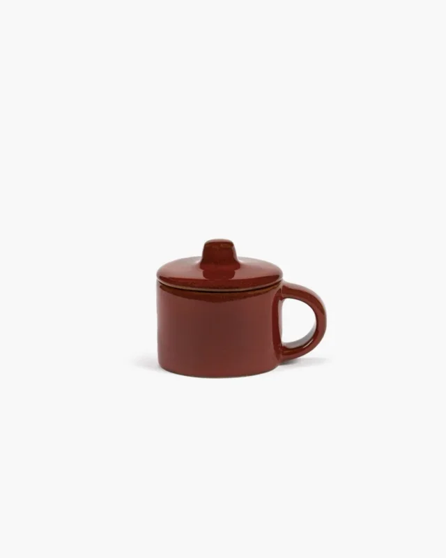 Haute Qualité Tasse à espresso rond Venetian red grès émaillé 11 cl 8 cm La Mère Serax