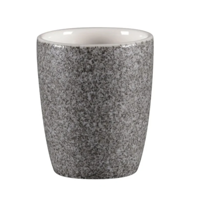 Offre Du Jour Gobelet expresso gris porcelaine vitrifiée 9 cl Ø 5,8 cm Rakstone Ease Rak